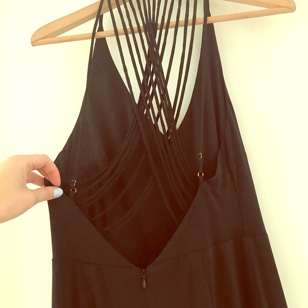 Black Awesome Back Jumpsuit